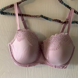 Dream Angels lined Demi bra in violet and lace